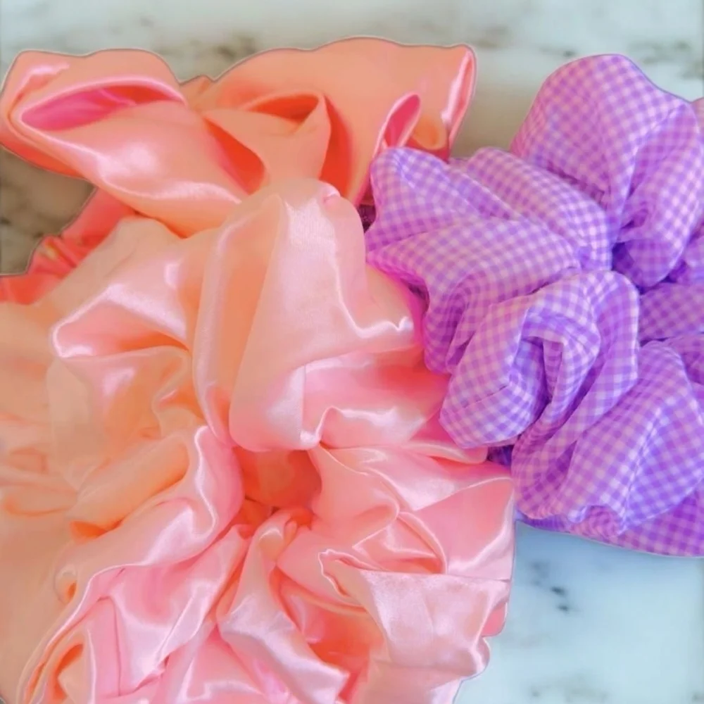 Stylish Patterned Scrunchies Set